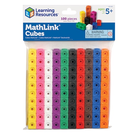 Learning Resources MathLink Cubes, Set of 100 4285